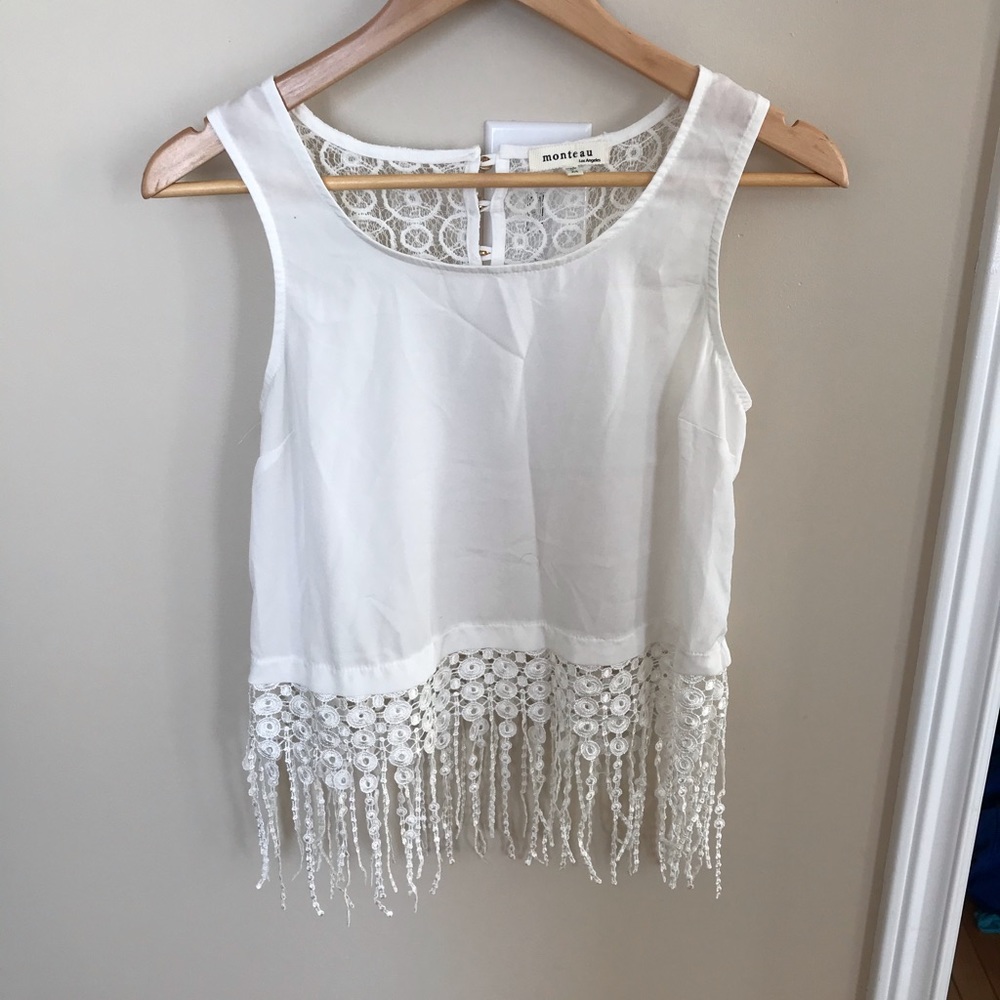 *SALE* White tank top from monteau